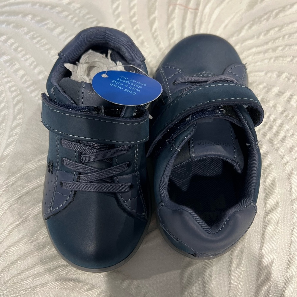 NWT- Stride Rite Infant/Toddler Made2play Maci - Dark Blue Size 5.5 Wide